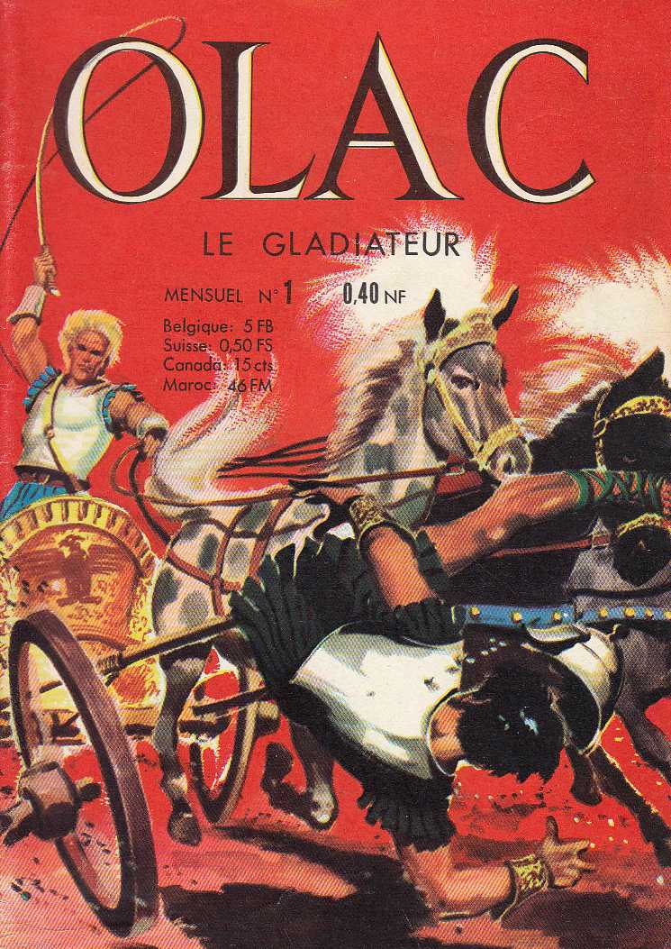 Scan de la Couverture Olac Le Gladiateur n 1